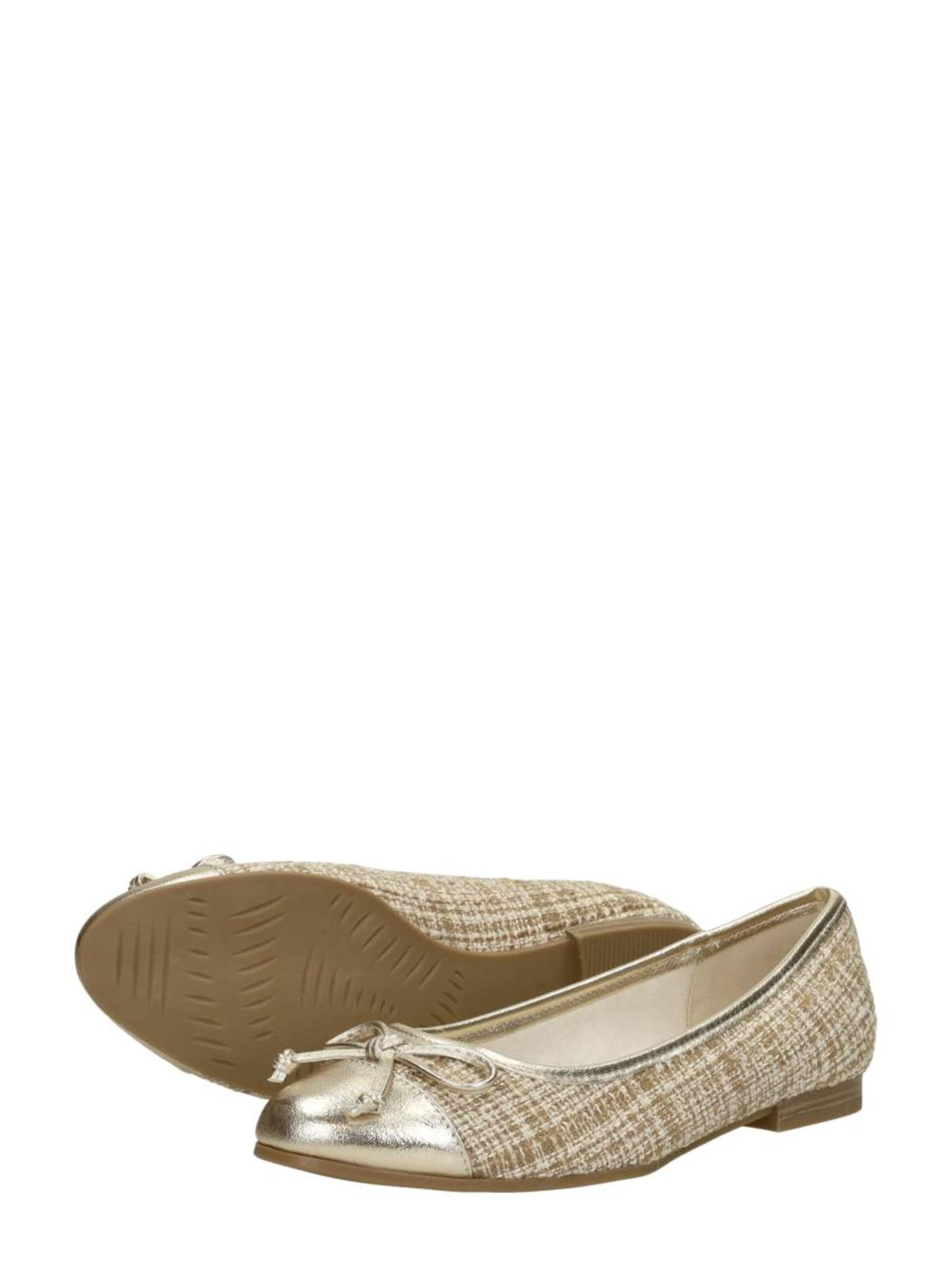 MARCO TOZZI Ballerina 'Ballerina's' in Beige