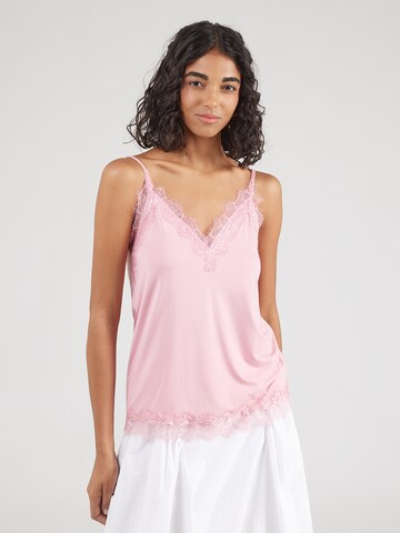 rosemunde Top in Roze: voorkant