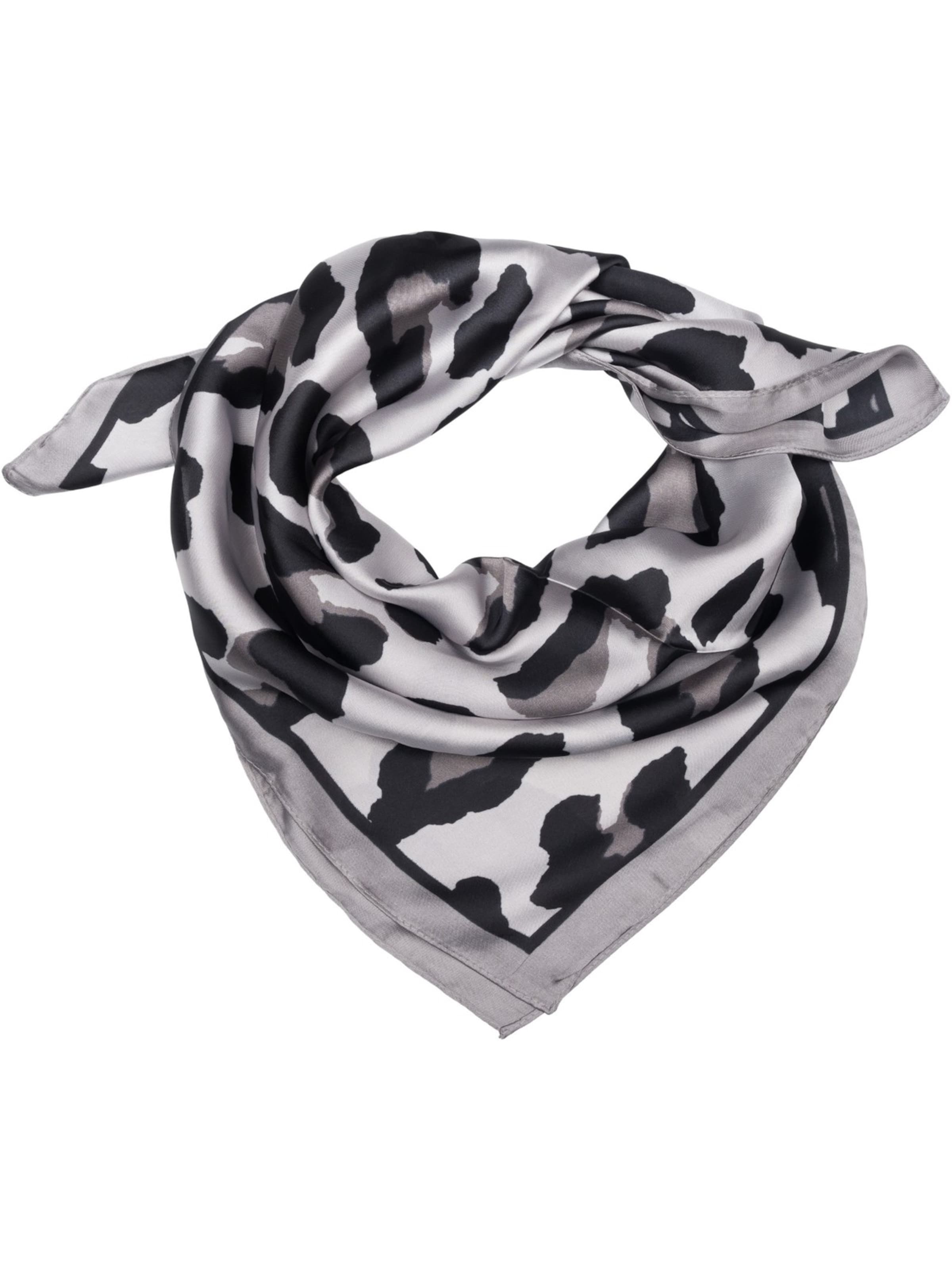 styleBREAKER Tuch 'Halstuch mit Leoparden Muster'‌‌‌‌‌‌ in Grau