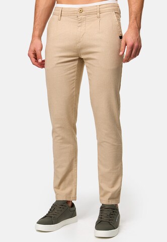 INDICODE JEANS Regular Broek 'Remy' in Beige