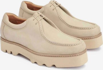 Kazar Lace-Up Shoes in Beige
