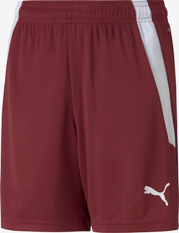 PUMA Workout Pants 'TeamLiga' in Red: front