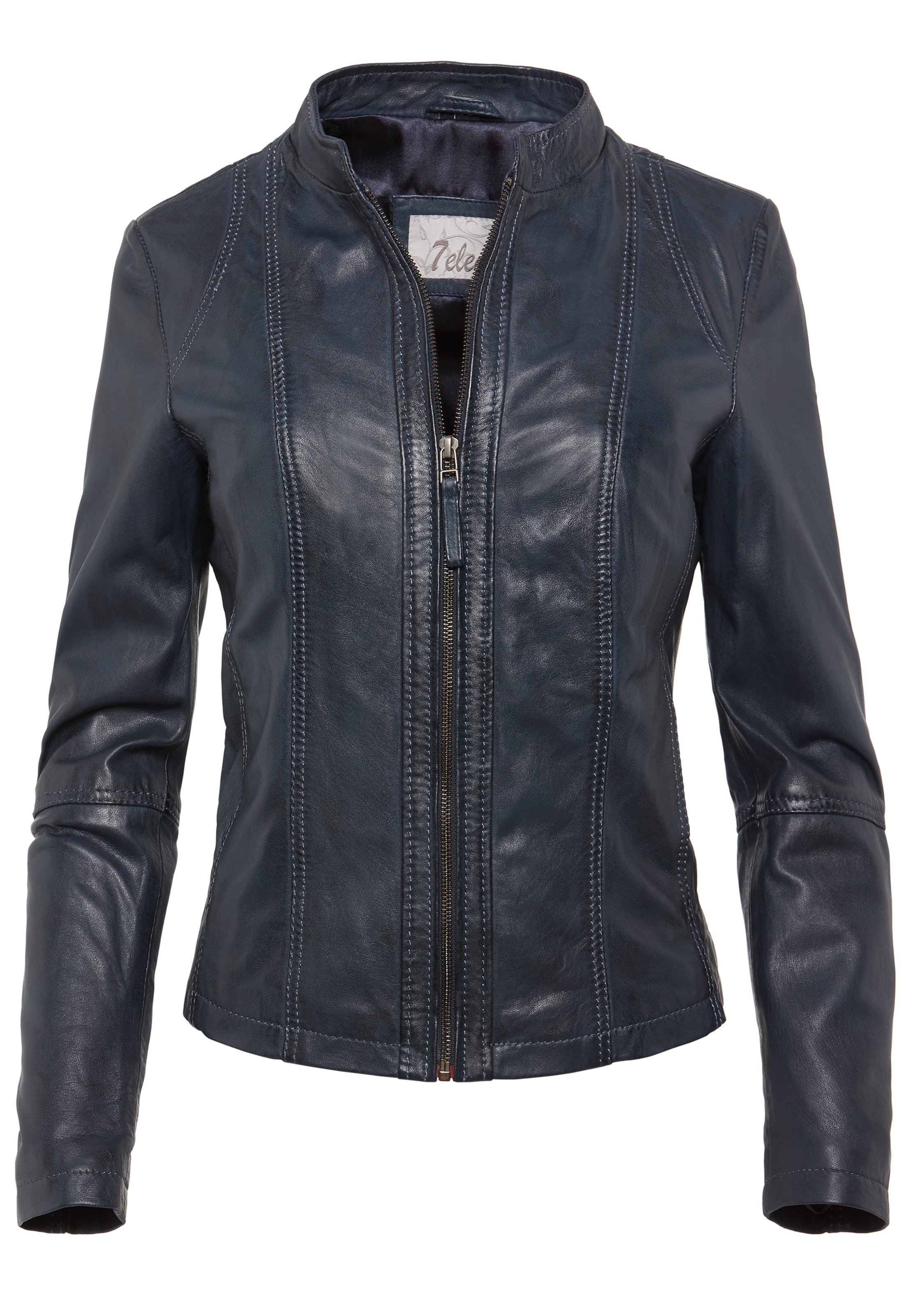 7ELEVEN Tussenjas 'SEAmera' in Blauw: voorkant