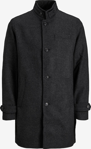 Jack & Jones Plus Přechodný kabát 'Melton' – šedá: přední strana