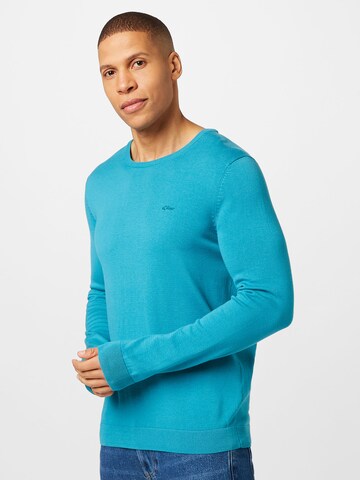 s.Oliver Sweater in Blue: front