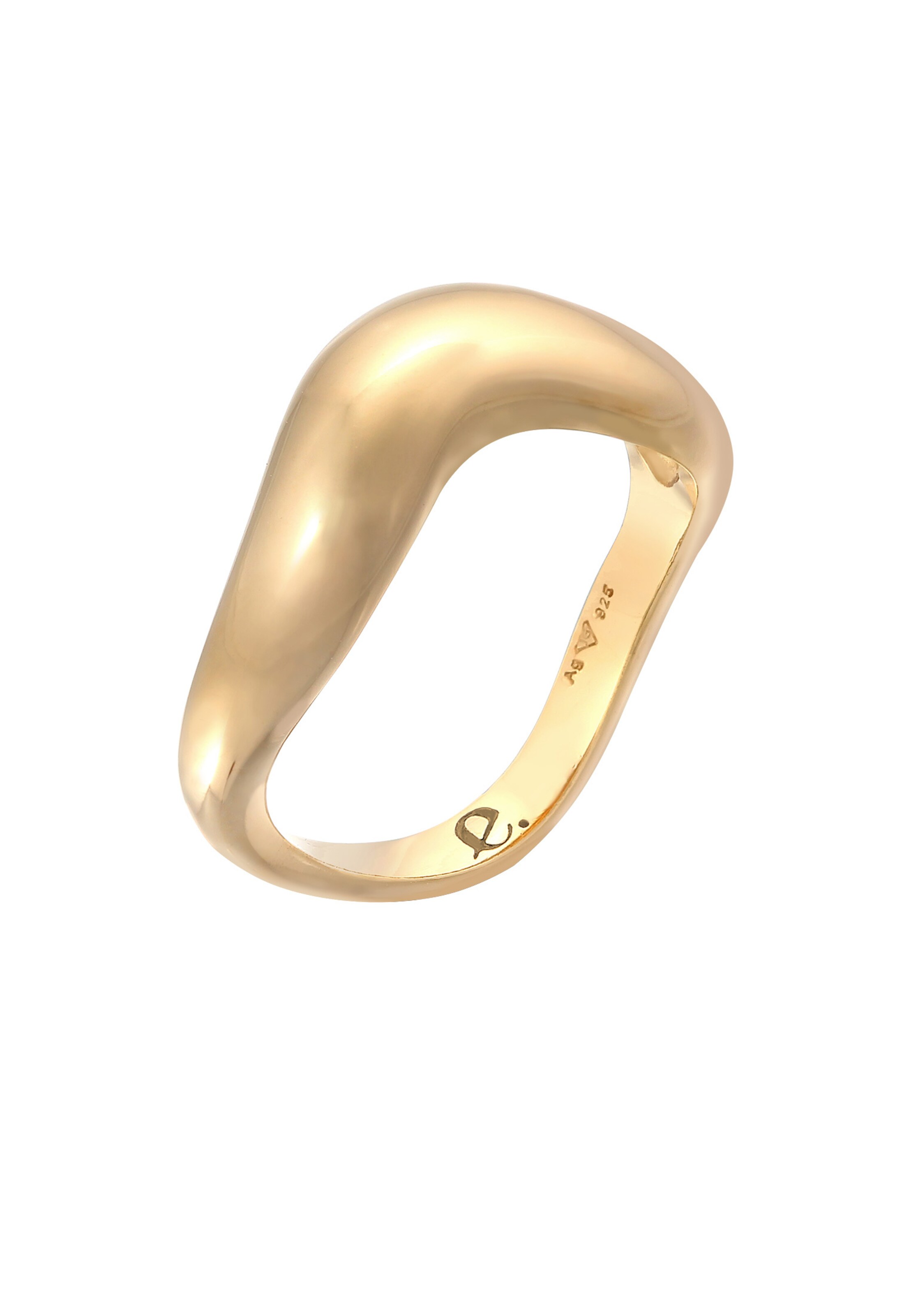 ELLI PREMIUM Ring in Gold: Vorderseite