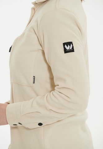 Whistler Athletic Fleece Jacket 'Noelle' in Beige