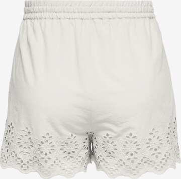 ONLY - Loosefit Calças 'Carlotta' em branco