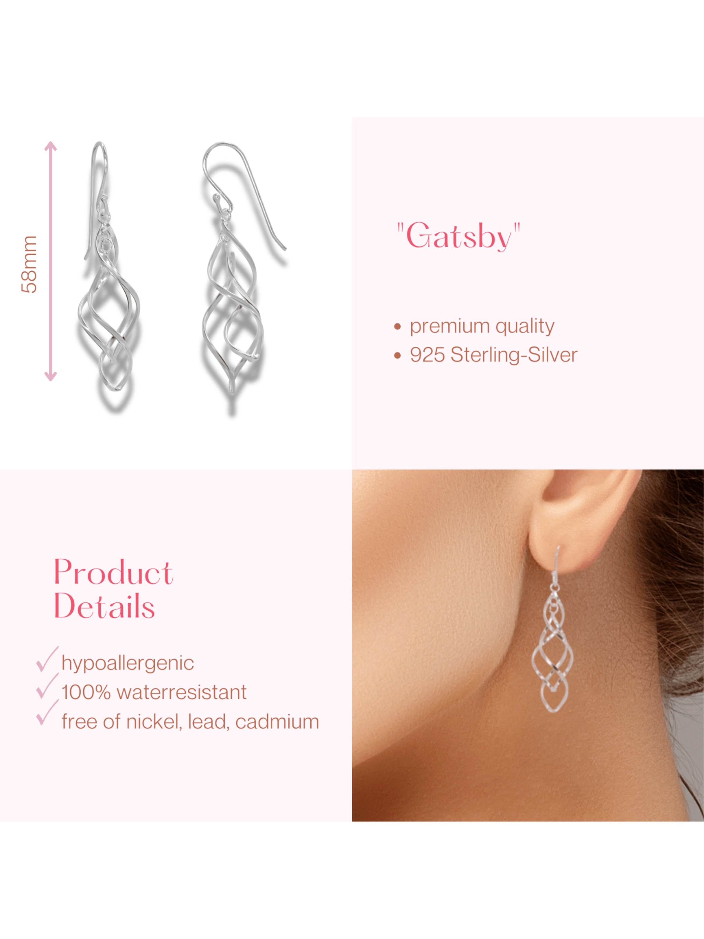 ARS-ARGENTI Earrings 'GATSBY' in Silver