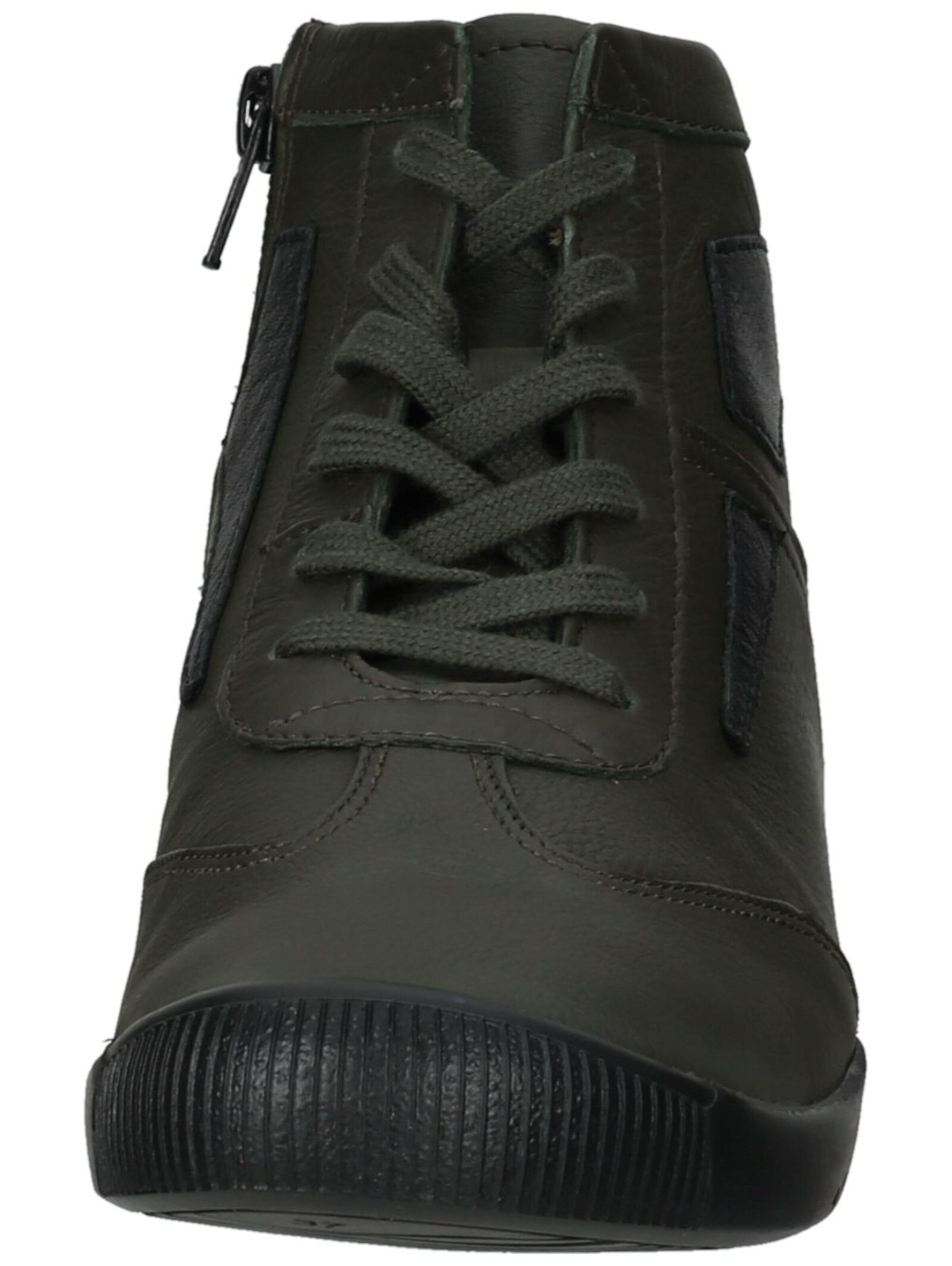 Softinos Lace-up bootie in Green