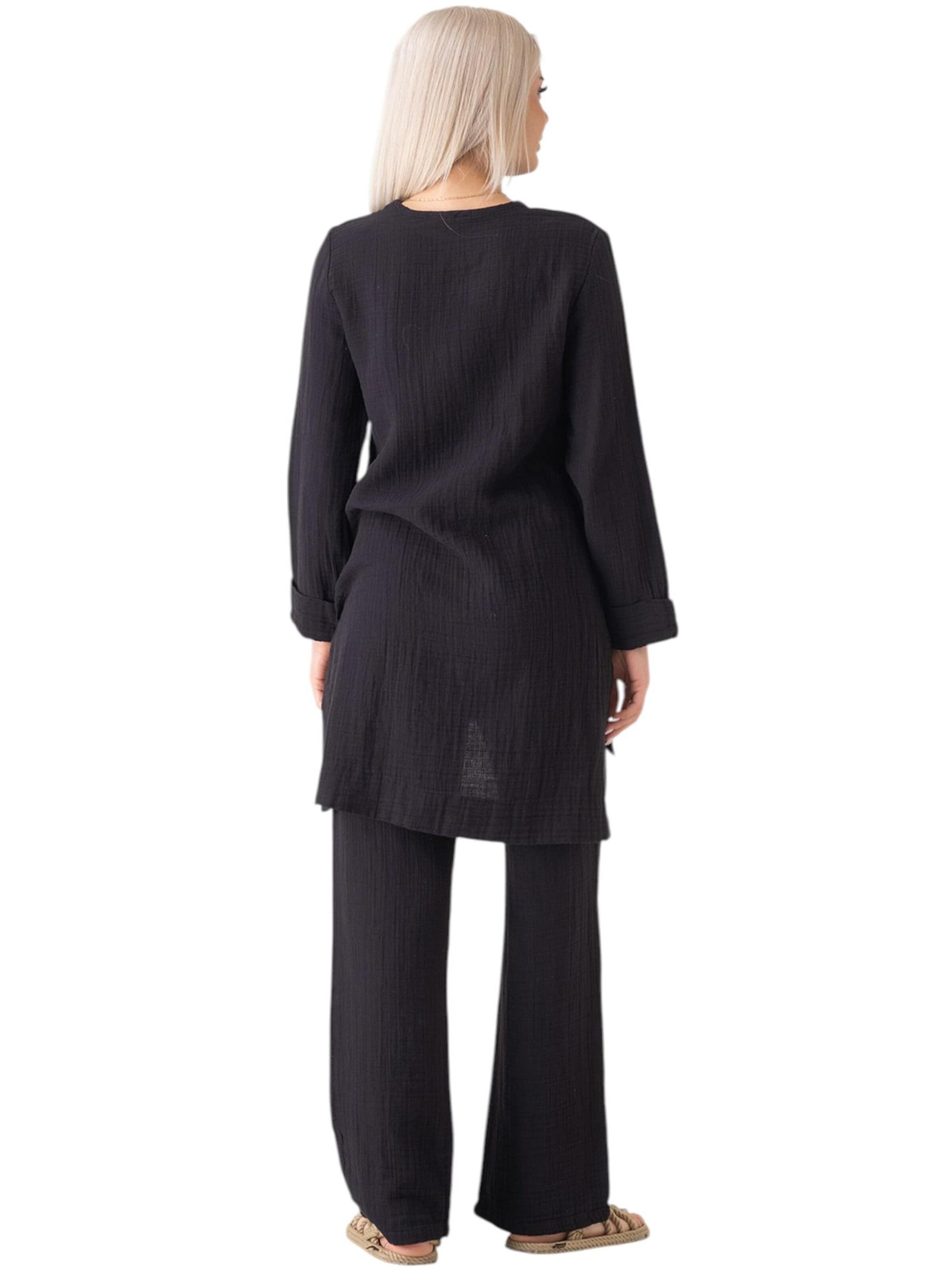 WENOR Loungewear 'Ayda Modest' in Black