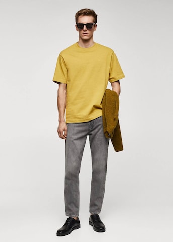 T-Shirt 'Anouk' MANGO MAN en jaune