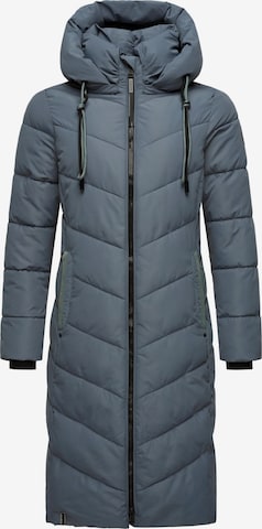 Manteau d’hiver 'Sahnekatzii XIV-1' MARIKOO en bleu : devant