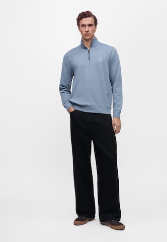 BOSS - Sweatshirt 'Zetrust' em azul
