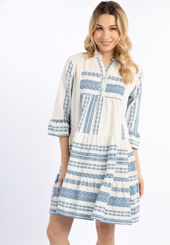 IZIA Summer dress in Blue: front