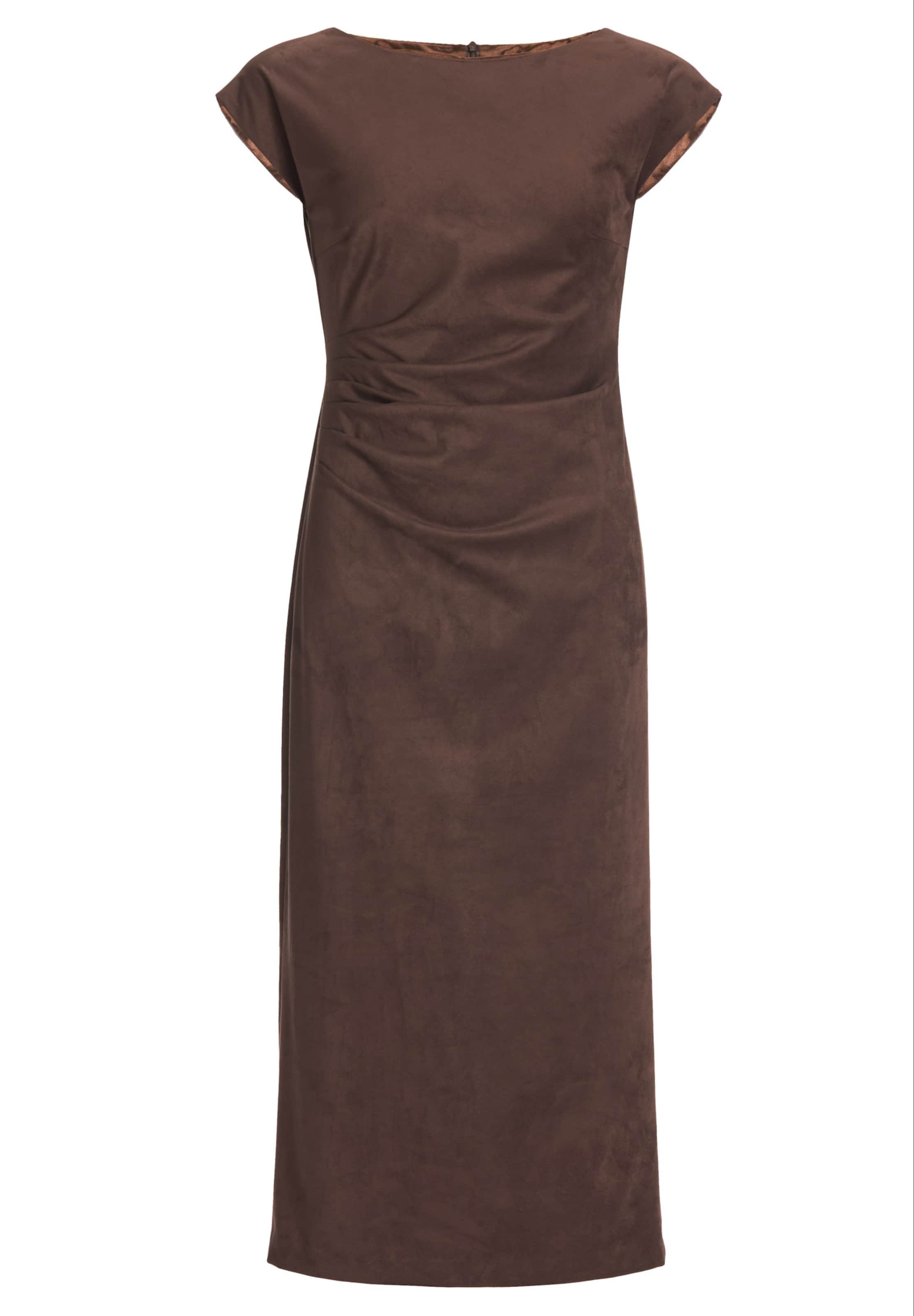 SWING - Vestido em castanho: frente
