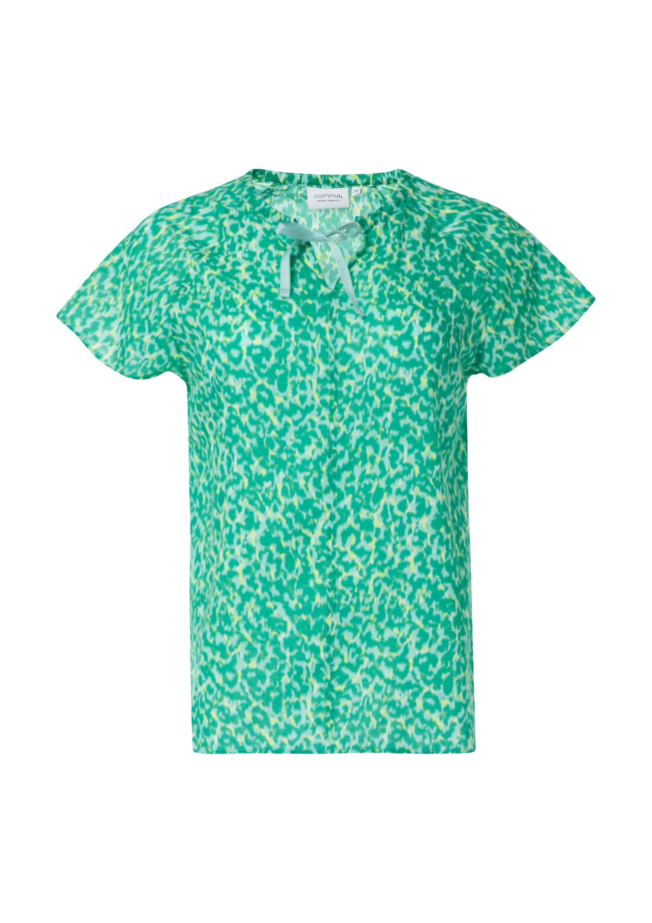 comma casual identity Blúzka - žltá / zelená, Produkt