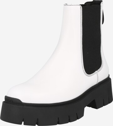 HUGO Chelsea Boots 'Kris' in White: front