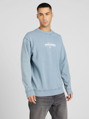 JACK & JONES Sweatshirt 'LAKE' in Blauw: voorkant