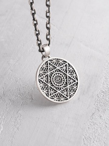 REYTEL Anhänger 'FLOWER OF LIFE' in Silber: Vorderseite