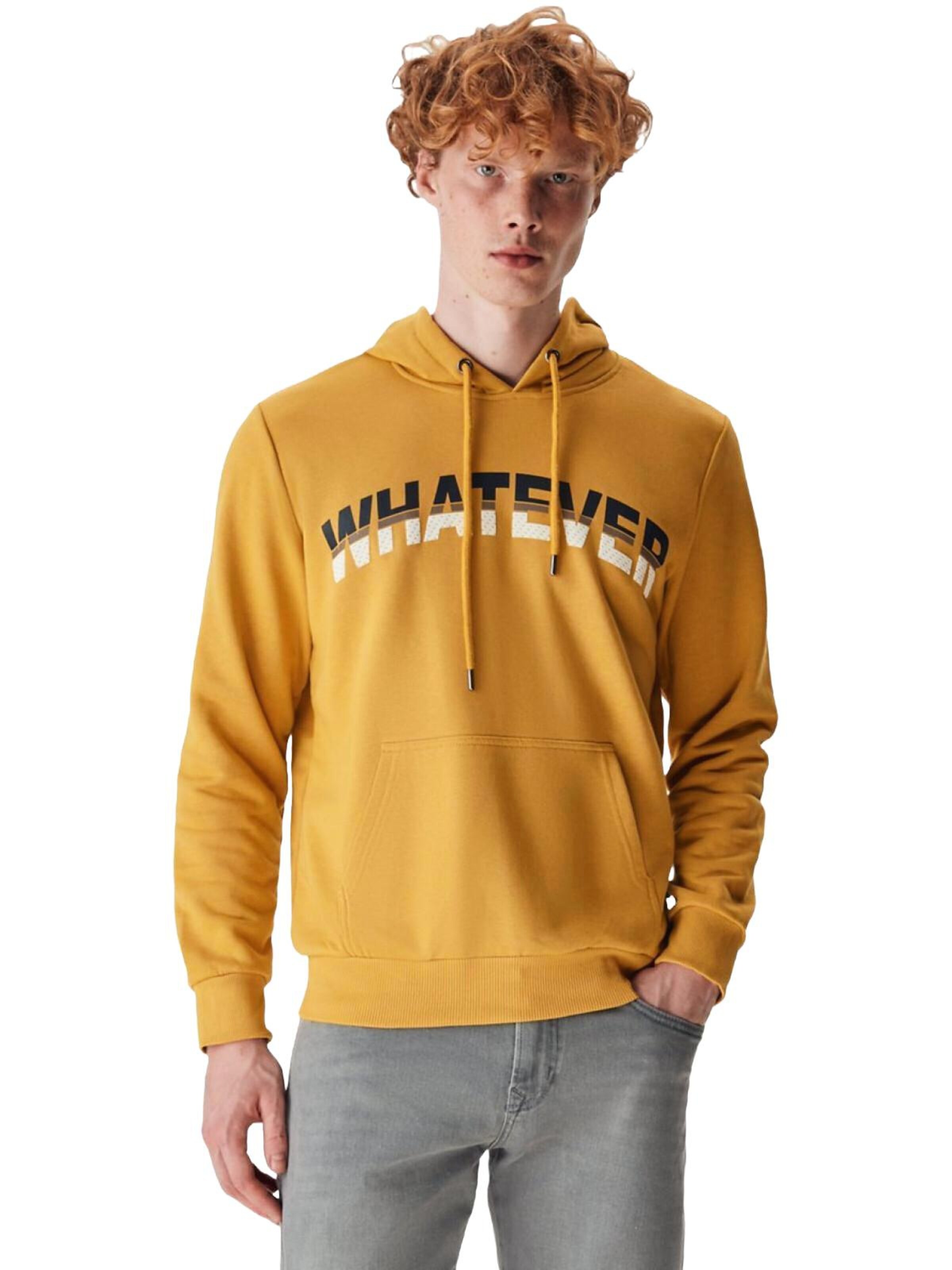 Sweat-shirt 'LTB Jeans Herren-Kapuzenpullover' LTB Jeans en jaune