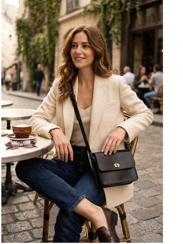 Sac à bandoulière 'Leather Crossbody Black The Santa Fe Collection' THE DUST COMPANY en noir : devant