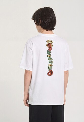 T-Shirt 'Snaky' Volcom en blanc : devant