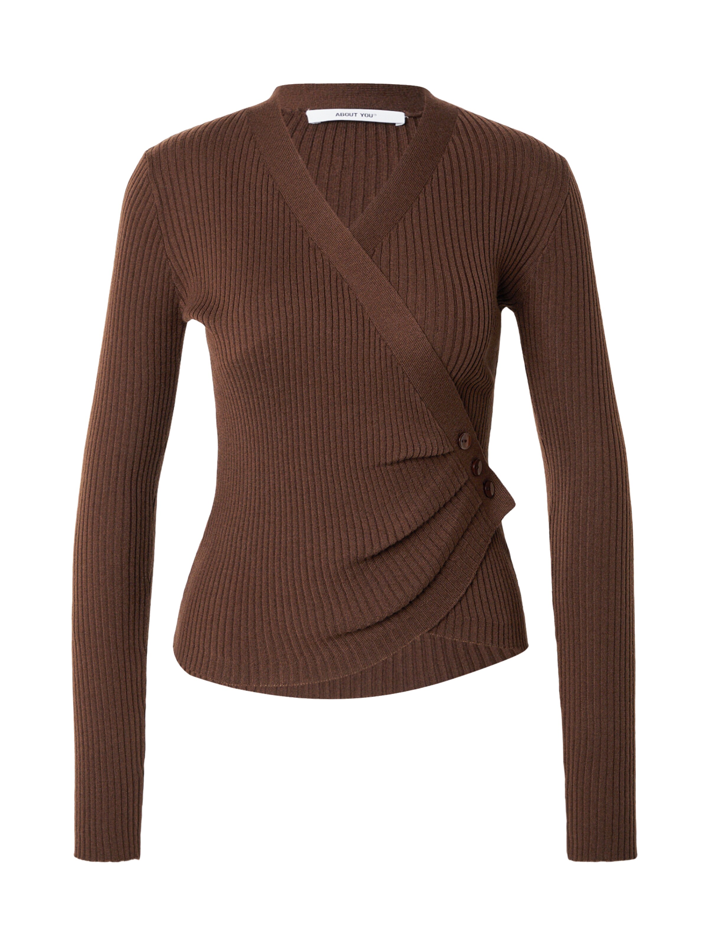 ABOUT YOU Sweater 'Ina' in Brown: front