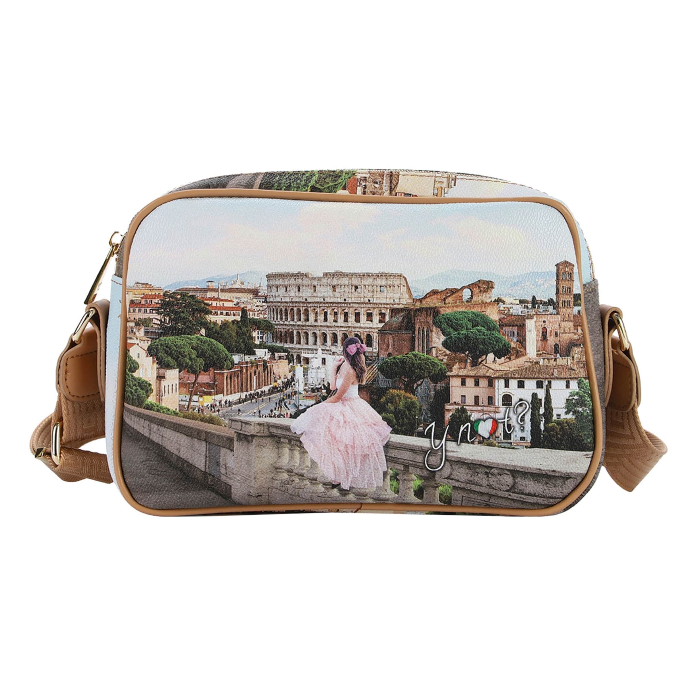 Sac à bandoulière 'Yesbag' Y Not? en marron : devant