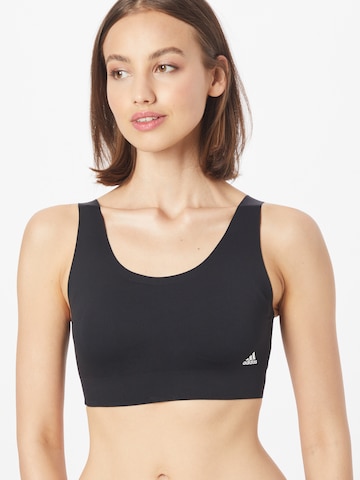 ADIDAS SPORTSWEAR Bralette Sports Bra 'Purelounge Light-Support' in Black: front