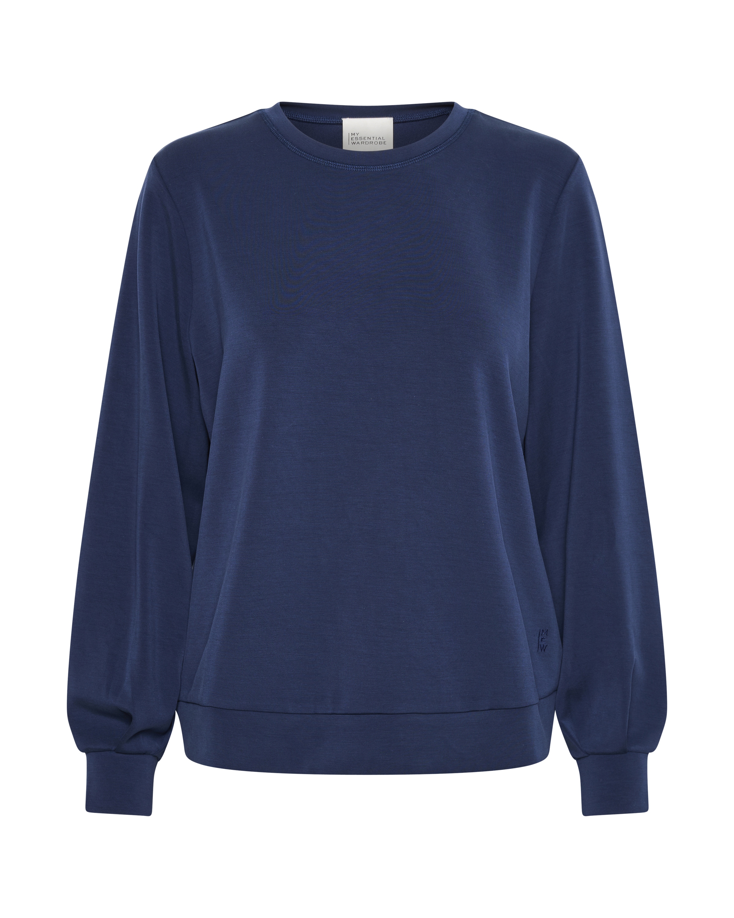 Sweat-shirt My Essential Wardrobe en bleu : devant