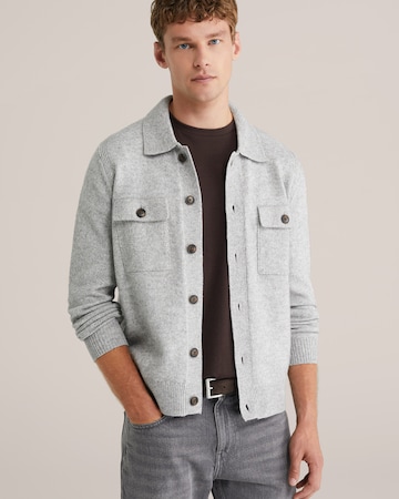 WE Fashion Gebreid vest in Grijs: voorkant