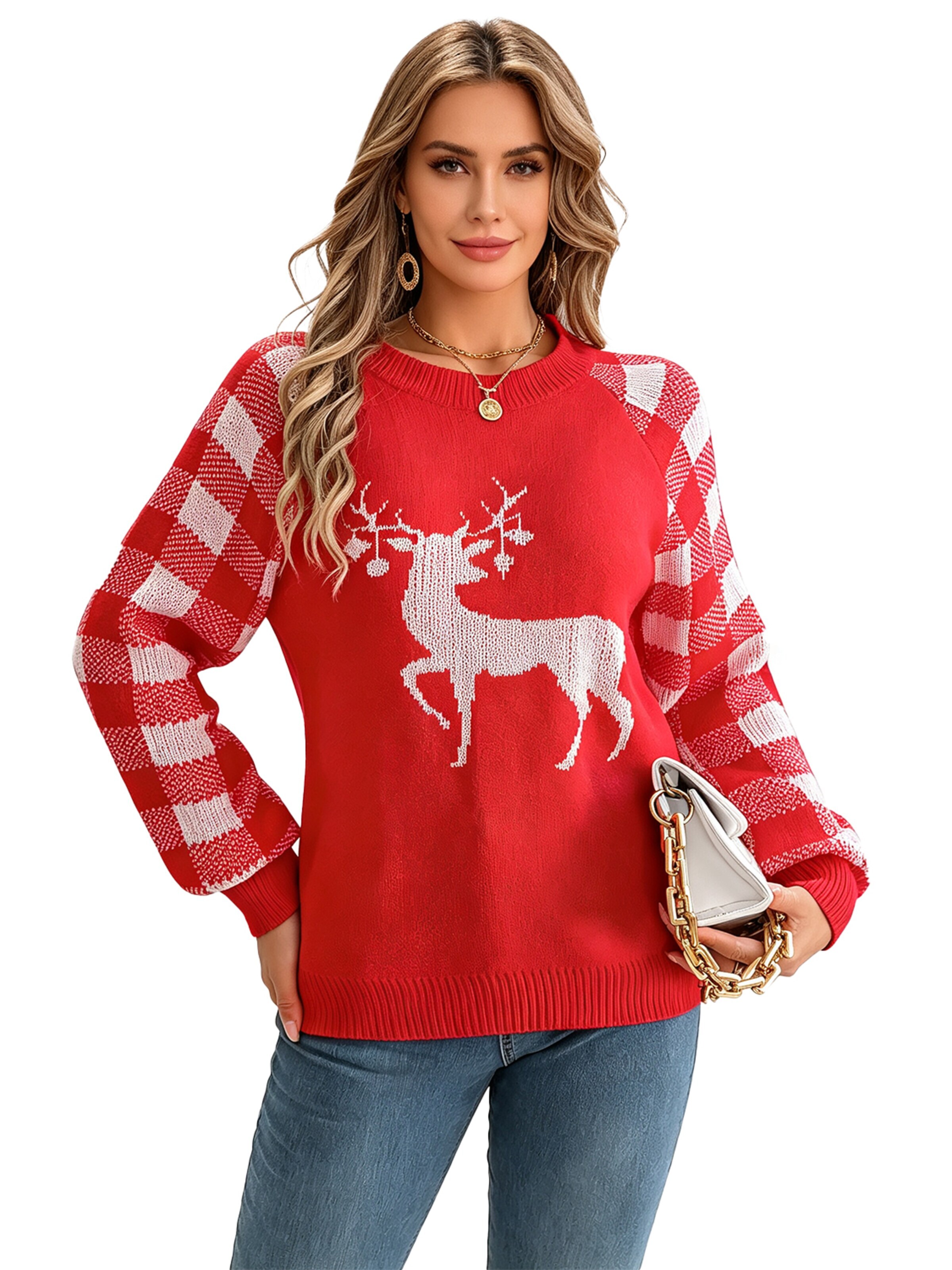 KoJooin Pullover‌‌‌‌‌ in S in rot, Produktansicht