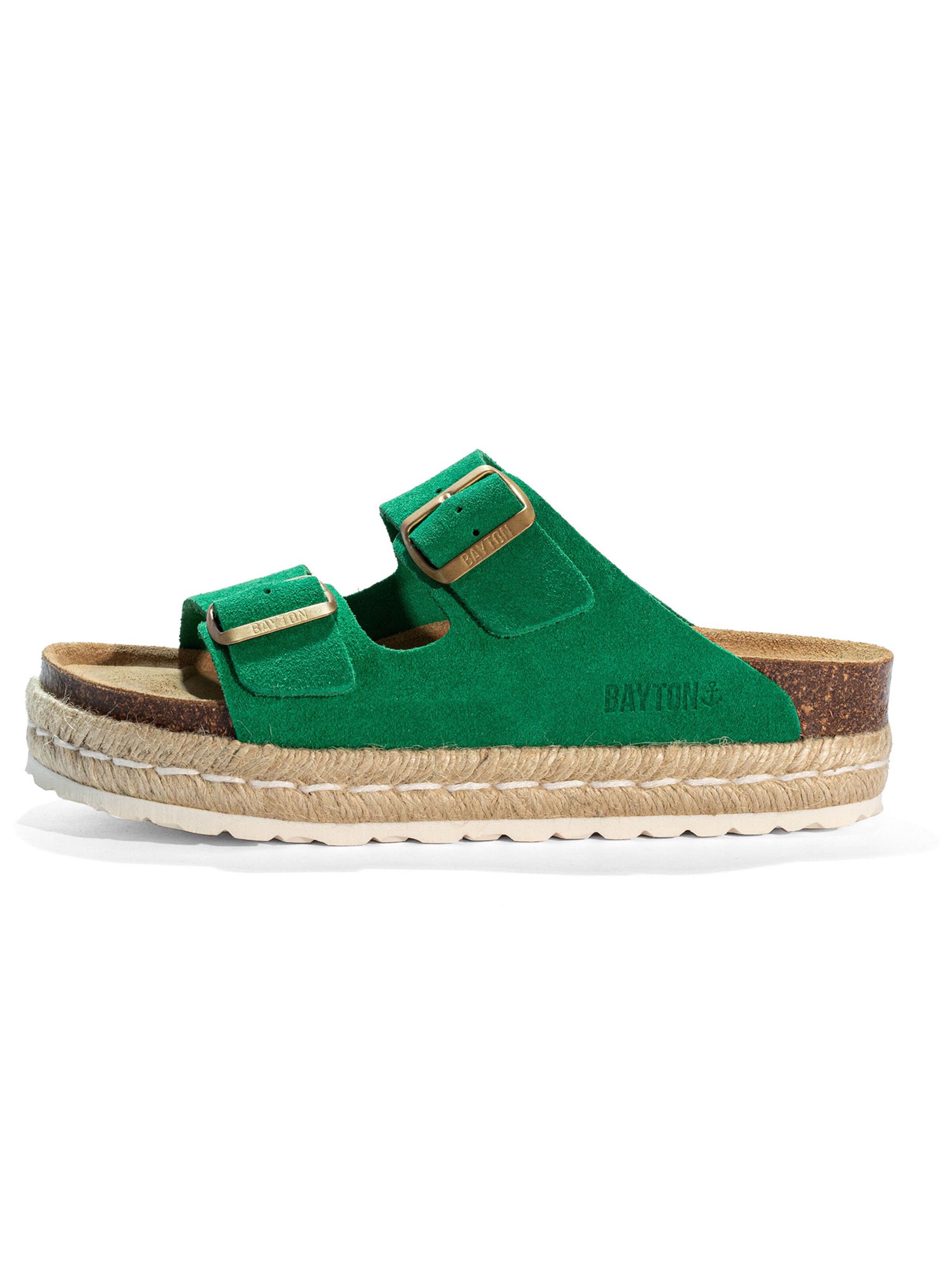 Bayton Klapki 'Alcee' w kolorze zielony: przód