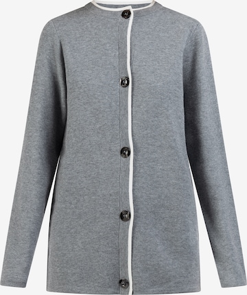 usha BLACK LABEL Knit cardigan in Grey: front