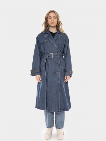 LEVI'S ® Kurtka przejściowa 'Levi's® Spade Women's Denim Trench Coat -- Women's Coat Blue Women' w kolorze niebieski