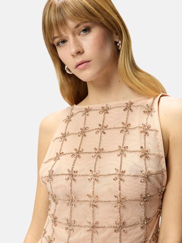 Top 'PINKO QUANDONG TOP TULLE FULL RICAMO CRISTALLI TOP' di PINKO in rosa