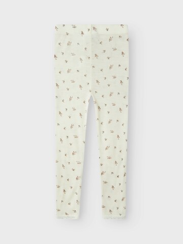 NAME IT Skinny Leggingsit 'NMFWANG' värissä valkoinen