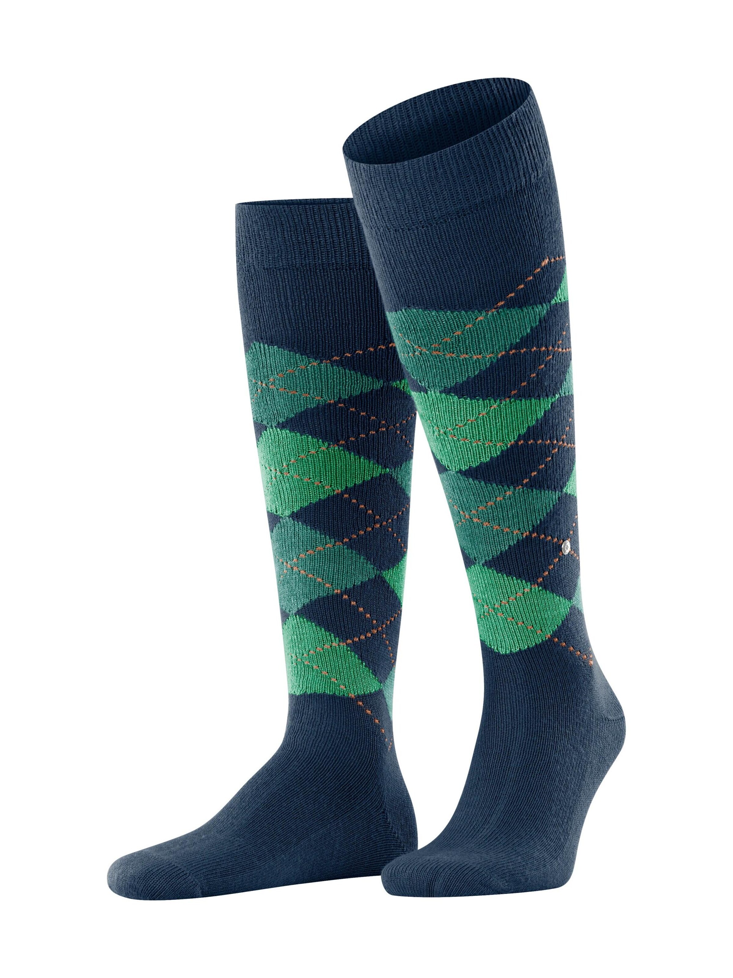 BURLINGTON Kniestrümpfe 'Preston'‌‌‌‌‌‌ in Blau: Vorderseite