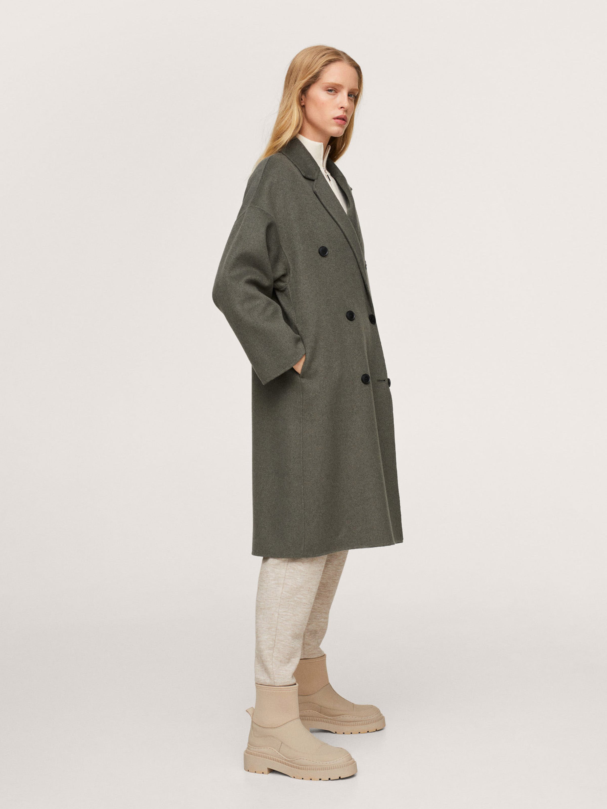 Manteau mi saison Picarol MANGO en Kaki ABOUT YOU