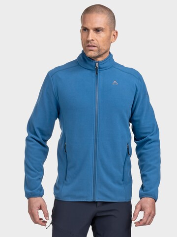 Veste en polaire fonctionnelle Schöffel en bleu : devant
