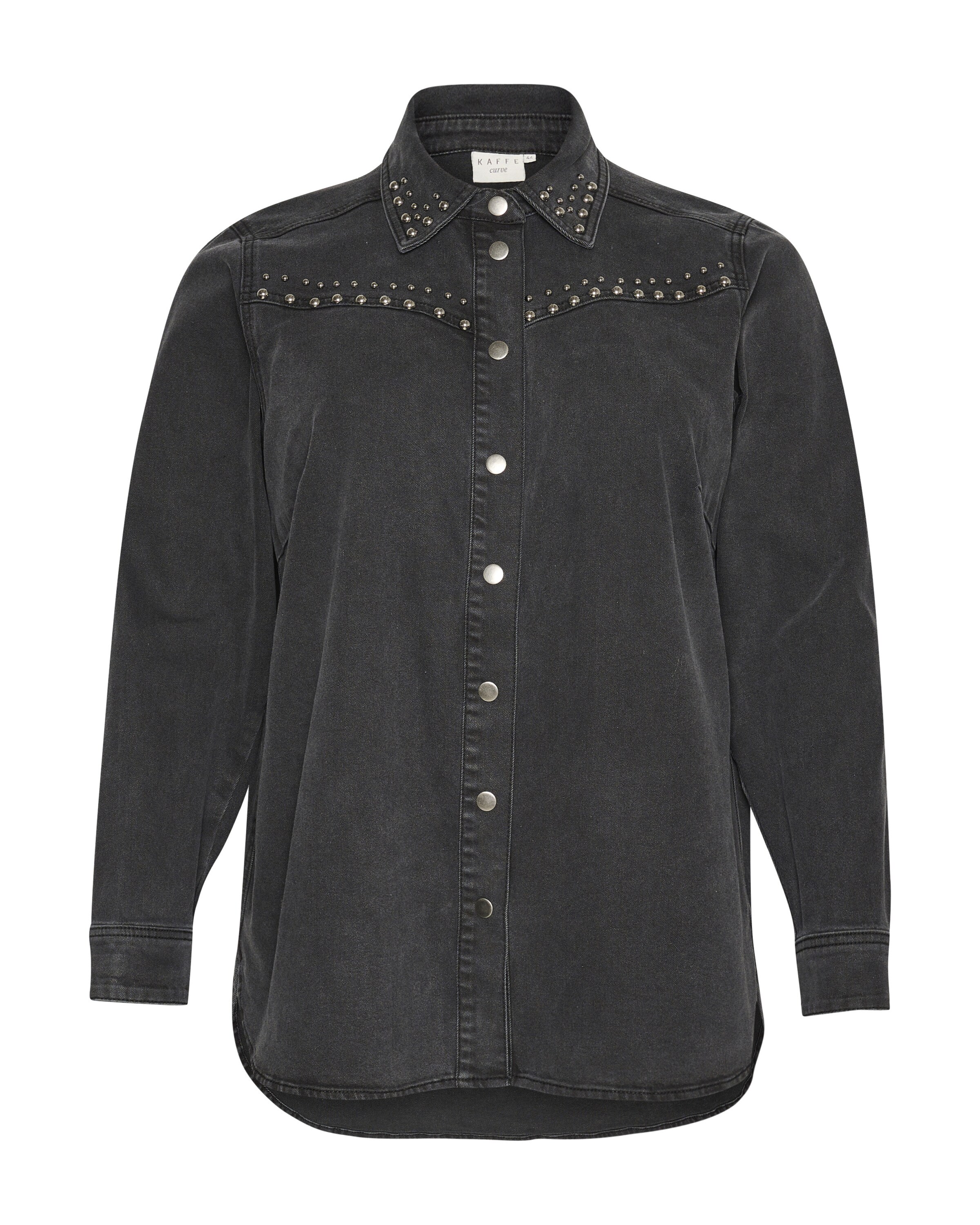 KAFFE CURVE Shirts i sort: forside