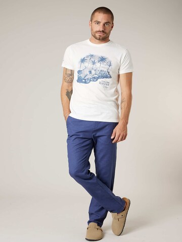 T-Shirt 'Lambrate' Deeluxe en blanc