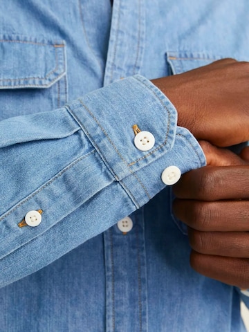 Jacks & Jones Regular Fit Hemd‌‌‌‌‌‌‌‌‌‌ in Blau