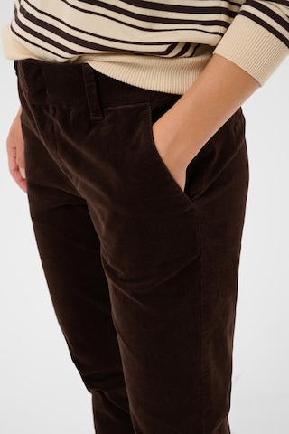 Coupe slim Pantalon Part Two en marron