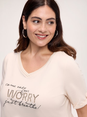 T-shirt Fiorella Rubino en beige