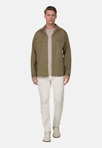 Boggi Milano Regular Fit Hemd in Grün