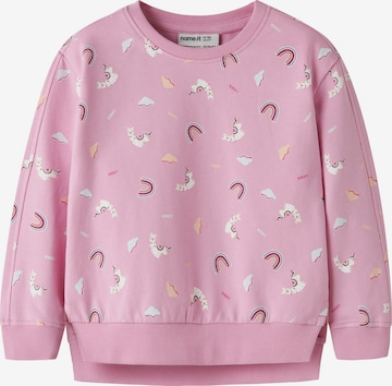 NAME IT Tréning póló 'NMFBissine' - rózsaszín: elől