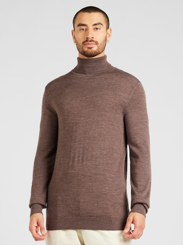 Bruun & Stengade Pullover 'Saturn' i brun: forside