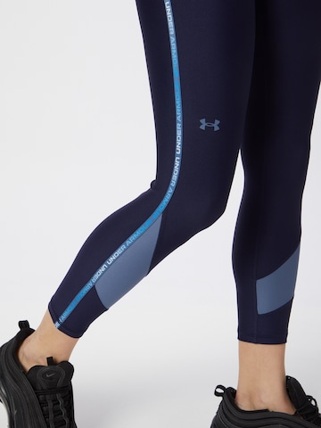 UNDER ARMOUR Skinny Sporthose in Blau